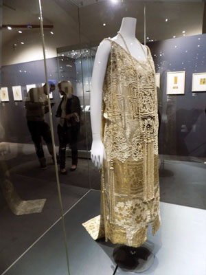 Art Deco dress from Elegance and luxury art Deco exposition in the Moscow Kremlin museums