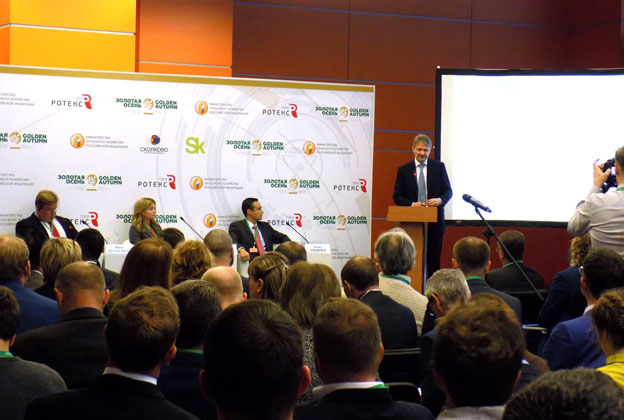 Russian agricultural minister A. Tkachev at Golden Autumn expo 2016