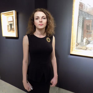 Polina Mogilina, curator of «The Art of living. The interior of the burgher houses in Holland heyday» exhibition