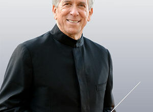 Joel Revzen, Conductor, Photo from poster of Moscow Conservatory
