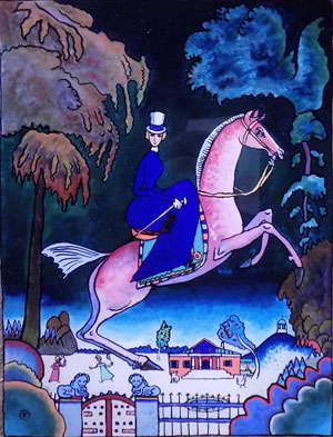 V. Kandinsky. Amazon with blue lions