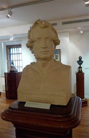 A portrait of A.S. Pushkin, sculptor I.P. Vitali
