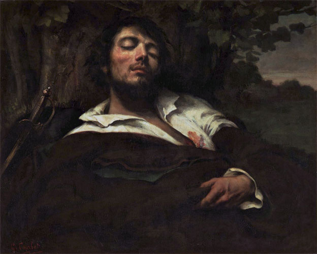 The Wounded Man (self-portrait of the artist). Gustave Courbet