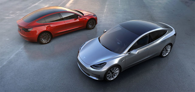 Tesla Model 3. Photo: Tesla Motors