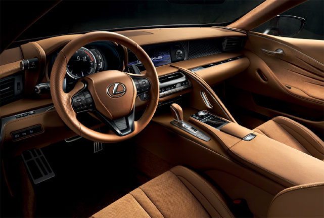 Lexus LC500 interior. Photo: Lexus