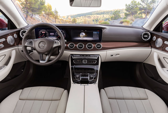 Mercedes-Benz E-class coupe interior. Photo: Mercedes-Benz AG