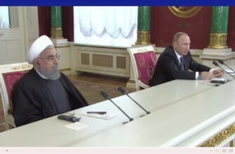 Meeting of V. Putin and H. Ruhani in 2017