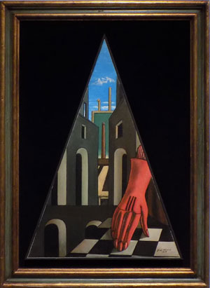 Джорджо де Кирико. Метафизический треугольник (с перчаткой), 1958.