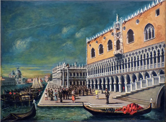 Джорджо де Кирико. Дворец Дожей, Венеция, 1955