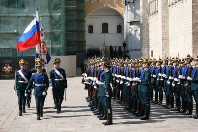 Guard ceremony in Moscow