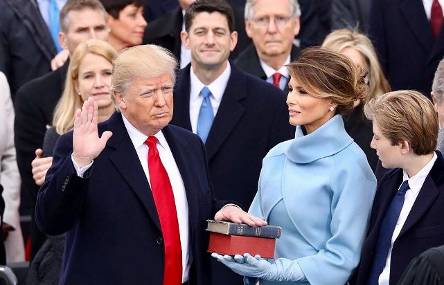 Donald Trump swearing in ceremony