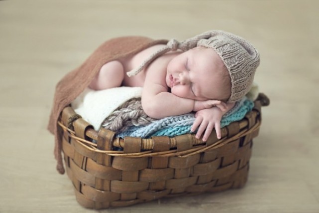 Baby in the basket. Photo: Firestock