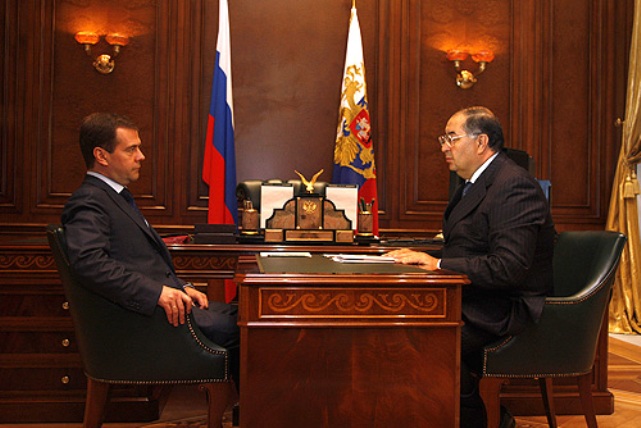Dmitry Medvedev meeting with Alisher Usmanov