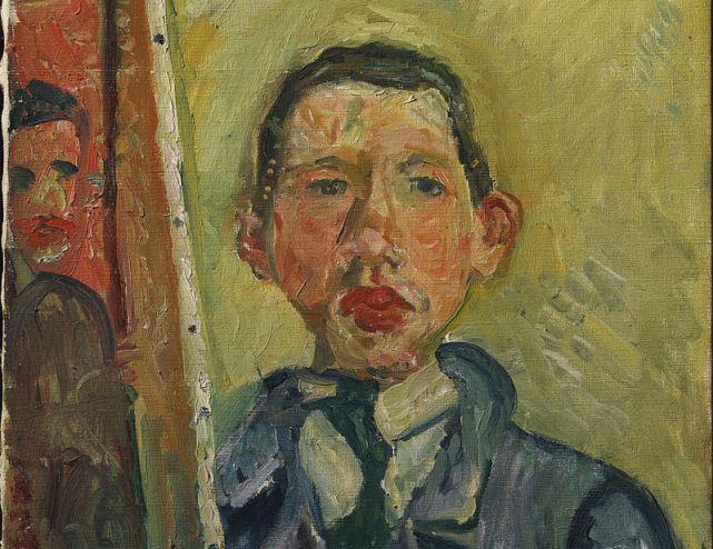 1918. Soutine. Self Portrait. Source: Wiki