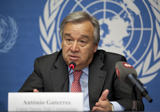 António Guterres 2012. Photo: Eric Bridiers