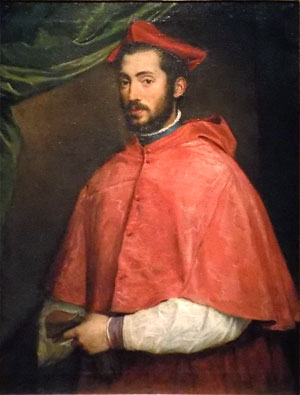 Тициан Вечеллио, Портрет Алессандро Фартезе, 1545-1546, Национальный музей Каподимонте
