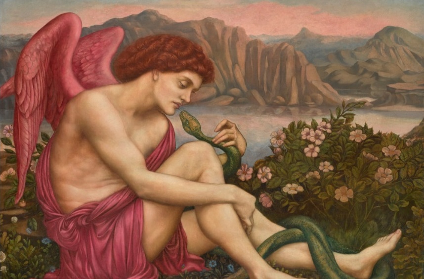 Картина Эвелин де Морган «Ангел со змеем». Фото Sothebys