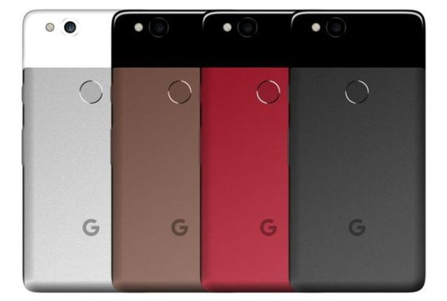 Цветовая палитра нового Гугл Пиксель 2 (Google Pixel 2)