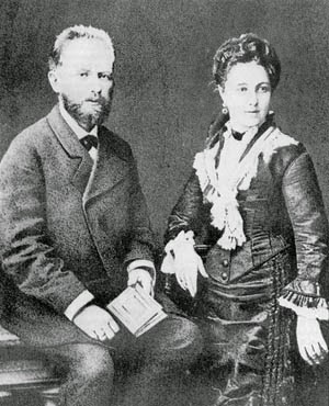 Петр Чайковский и Антонина Милюкова после свадьбы