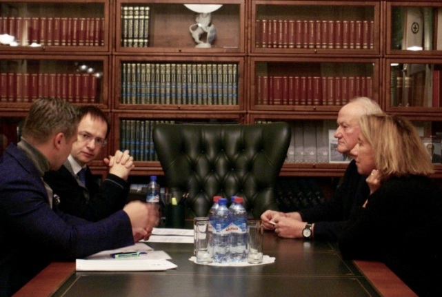 Встреча главы Минкультуры В.Мединского и заместителя гендиректора ЮНЕСКО Франческо Бандарина