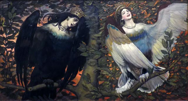 Сирин и Алконост. Песнь радости и печали., 1896, В.М. Васнецов