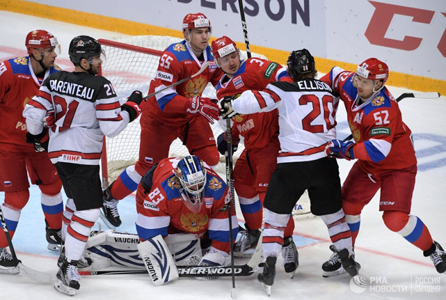 Хоккейный матч Россия - Канада. Фото: РИА Новости