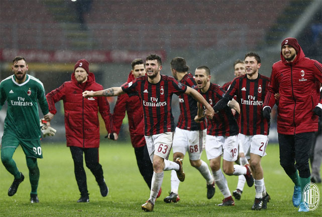 Победив Интер, Милан вышел в полуфинал кубка Италии