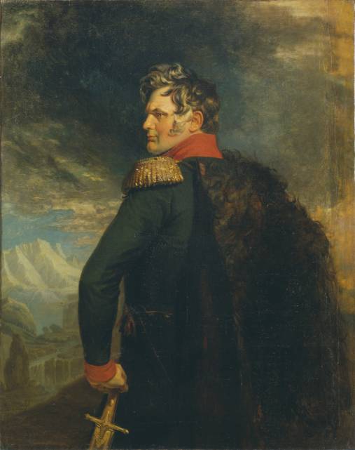 Портрет Ермолова из «Военной галереи» Зимнего дворца (Дж. Доу, 1825)