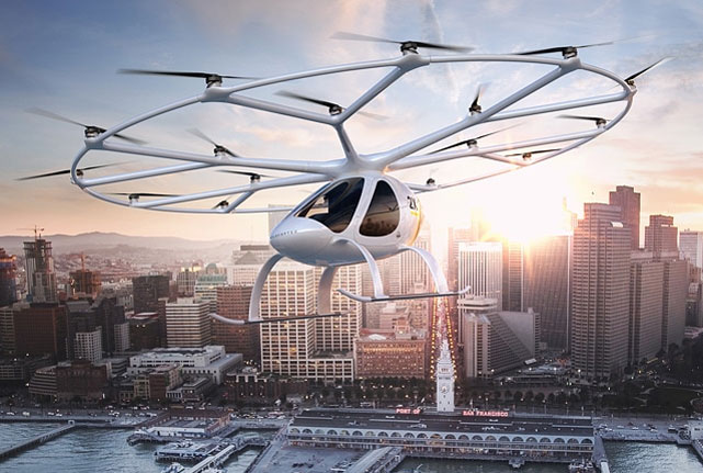 Volocopter - дрон дронов - летающее таксиф