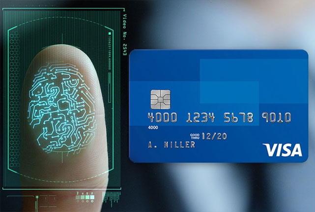 В карты Visa встроили сканер отпечатков пальцев