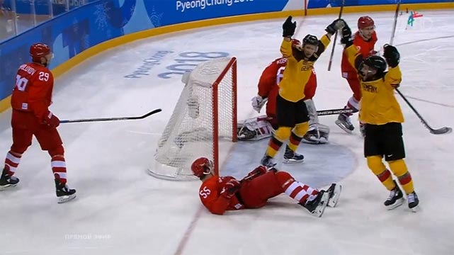 хоккейный матч Россия - Германия