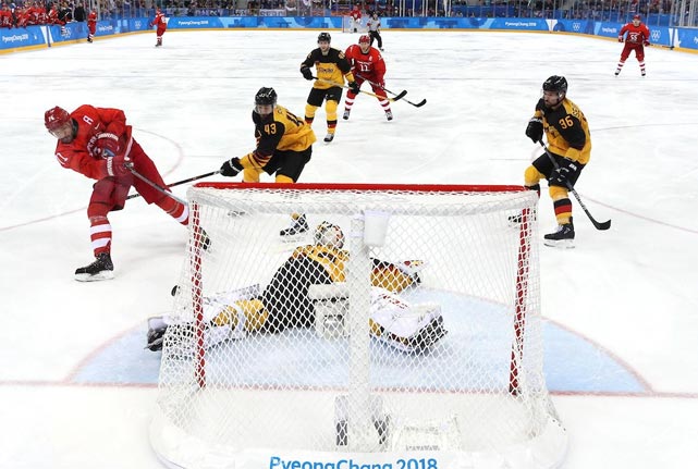 хоккейный матч Россия - Германия