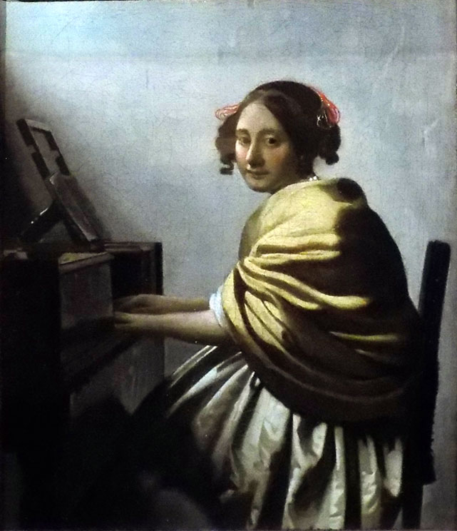 Ян Вермеер Дельфтский, Девушка за вёрджинелом, 1670-1672, холст, масло 