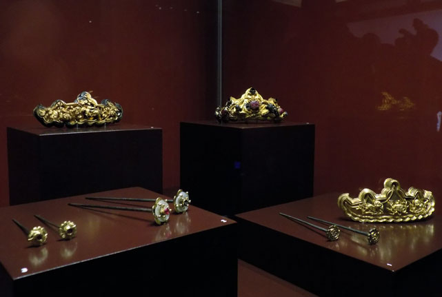 Золотые украшения Древнего Китая династии Мин