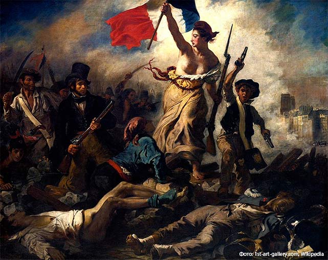 Эжен Делакруа, «Свобода, ведущая народ», 1830