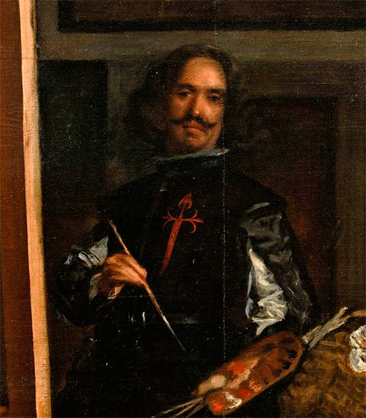 Диего Веласкес, автопортрет (фрагмент картины «Менины», 1656)