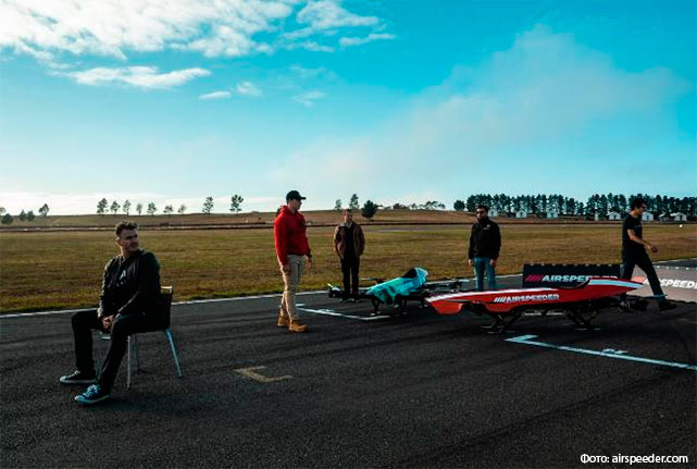 Первые тестовые гонки на летающих автомобилях Airspeeder MK3