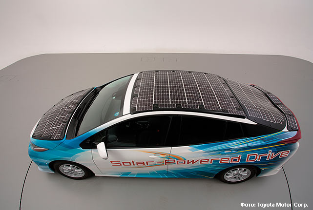 Toyota Prius Solar Powered Drive. Фото: Toyota Motor Corp.