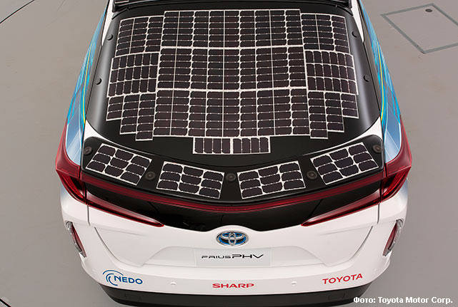 Toyota Prius Solar Powered Drive. Фото: Toyota Motor Corp.