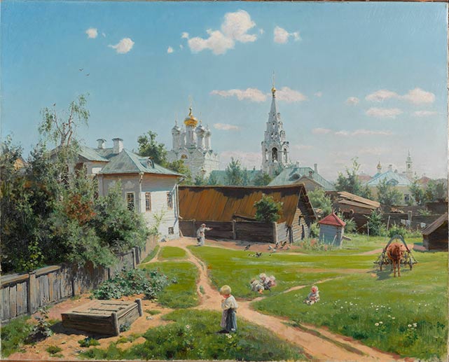 В.Д. Поленов, Московский дворик. 1878. Фото: Третьяковская галерея