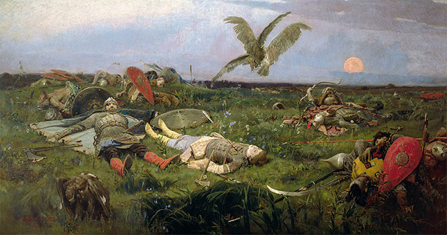 Виктор Васнецов, После побоища Игоря Святославича с половцами, 1880