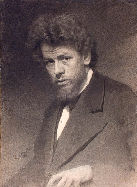 Н.А. Ярошенко, Портрет художника В.М. Максимовича, 1878