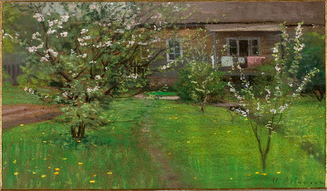 И.И. Левитан, Цветущий сад, середина 1890-х