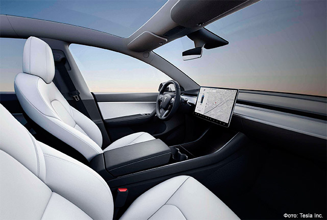Панель управления Задние седения Tesla Model Y