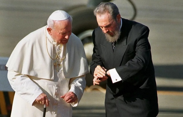 Встреча Иоанна Павла II и Фиделя Кастро