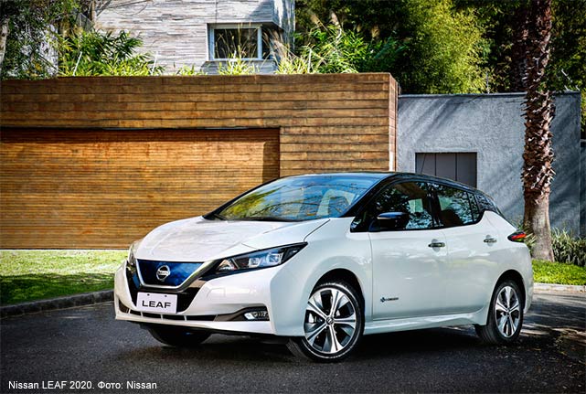 Электромобиль Nissan Leaf. Цена – от €33’900. Пробег на одном заряде до 385 км