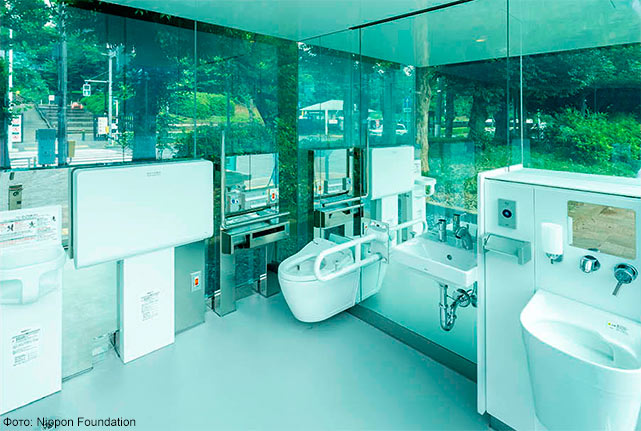 Новое японское чудо – прозрачные общественные туалеты