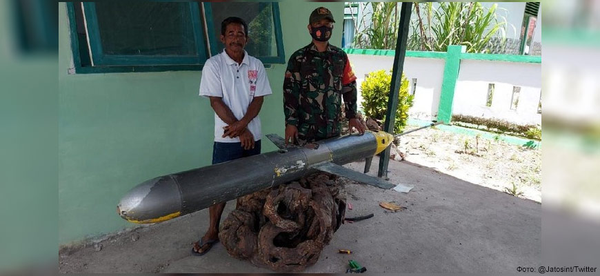Индонезийский рыбак поймал китайский подводный дрон