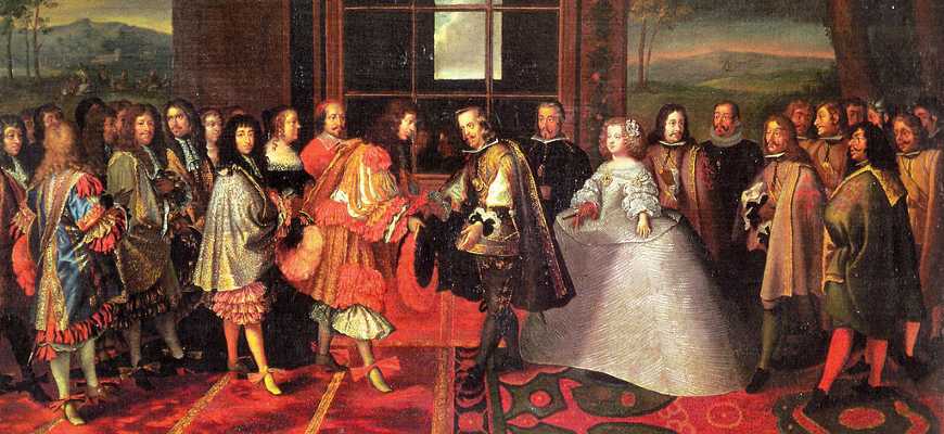 Бракосочетание Людовика XIV на острове Фазанов