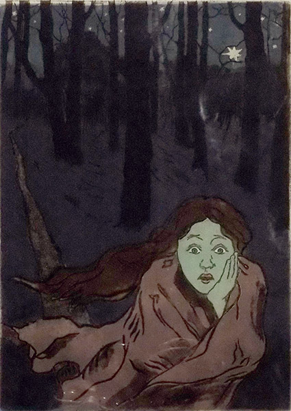 Мария Якунчикова-Вебер, «Страх», 1893-94. Выставка в Третьяковской Галерее